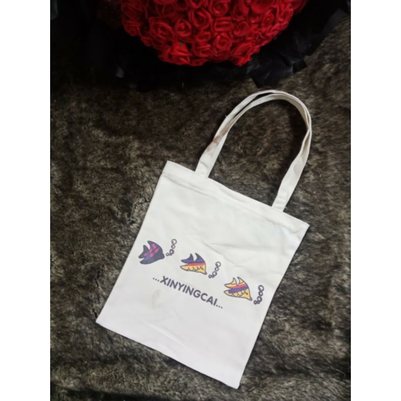 Túi đeo vai, vải canvas - 3 CON CÁ