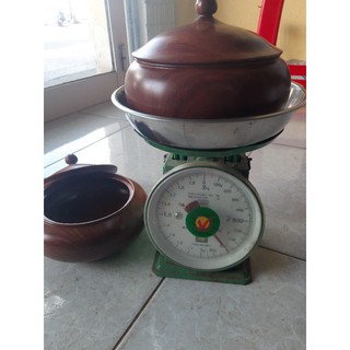 hũ hạt đựng hạt dưa gỗ hương