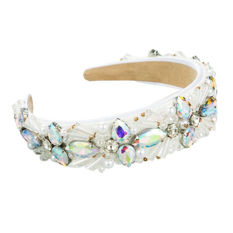 Flgo Băng Đô Đính Hạt Ngọc Trai Nhân Tạo Nhiều Màu Sang Trọng Phong Cách Baroque Cổ Điển Dành Cho Nữ