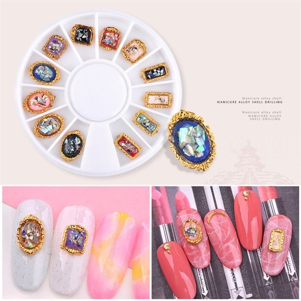 Set Trang Sức Gắn Nail Đá Viền Mỹ Ký YP