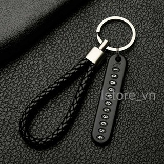 Móc chìa khoá ghi số điện thoại