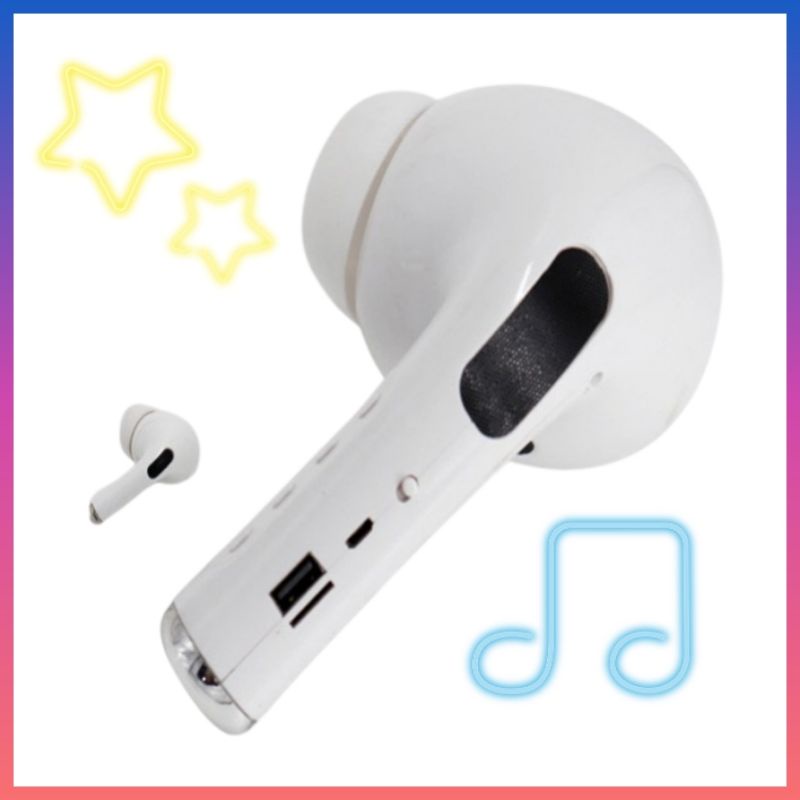 [ảnh thật] Loa Bluetooth MK-201 hình tai nghe airpods pro âm thanh cực hay chống va đập siêu to khổng lồ