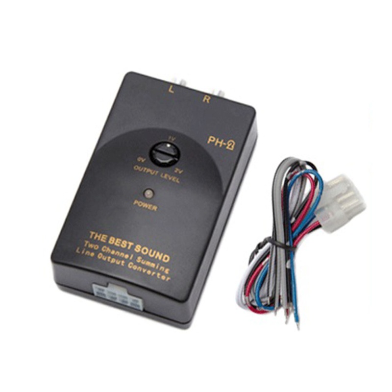 Bộ Chuyển Đổi Âm Thanh Nổi RCA Sang Mức Thấp Cho Xe Hơi