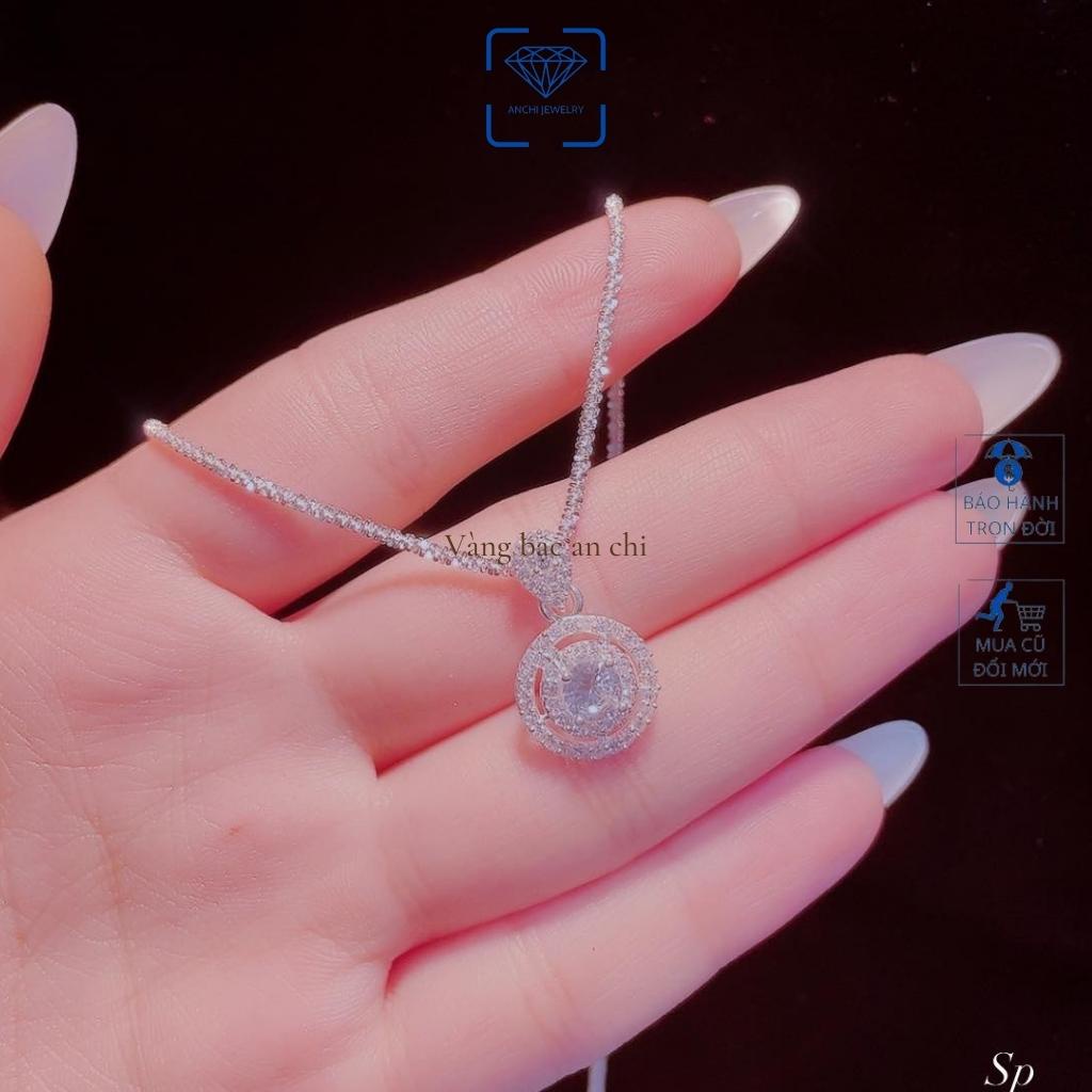 Dây chuyền mặt cá heo đính đá, chuẩn bạc ta cao cấp sáng đẹp - Anchi jewelry