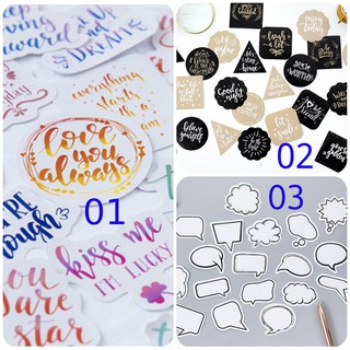 Sticker tiếng Anh và khung thoại