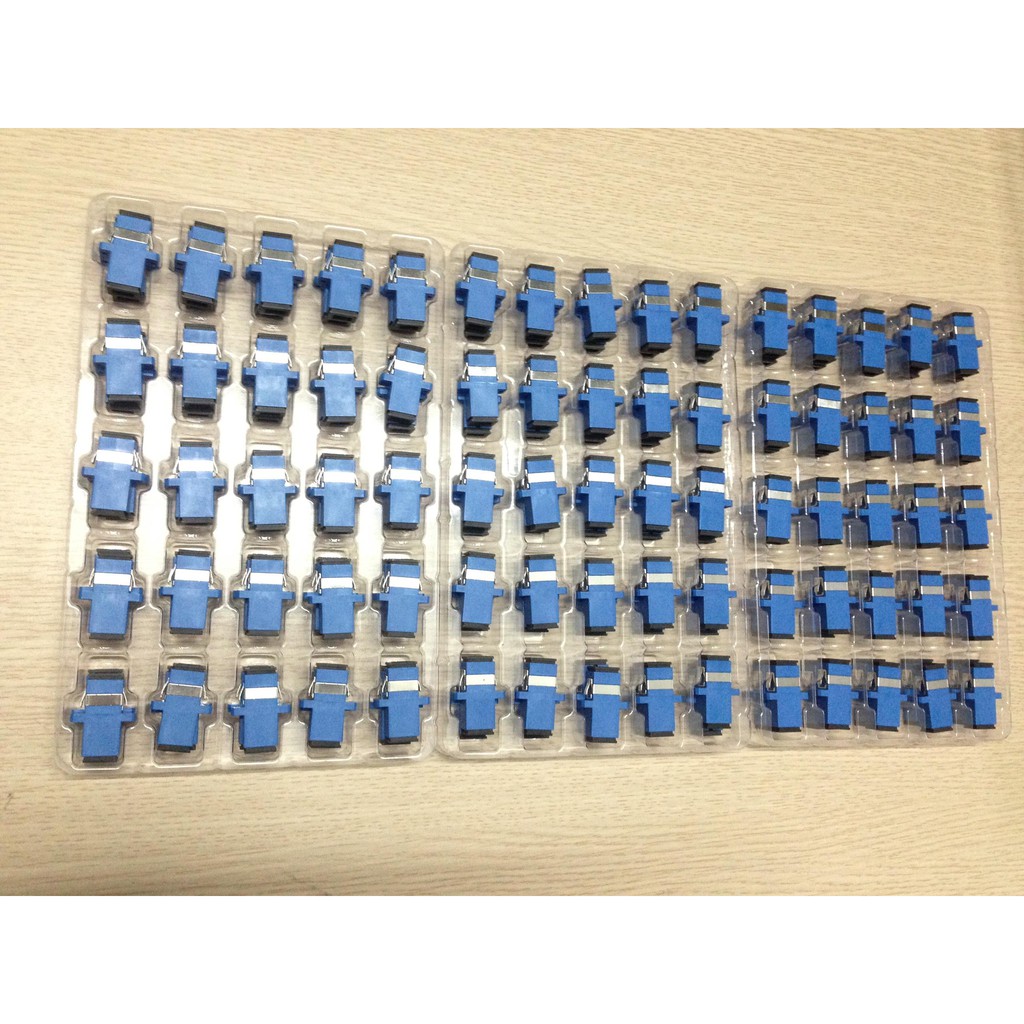 100 Đầu Coupler SC  UPC - SC  UPC Nối Nhanh Cáp Quang Cho Fast Connector