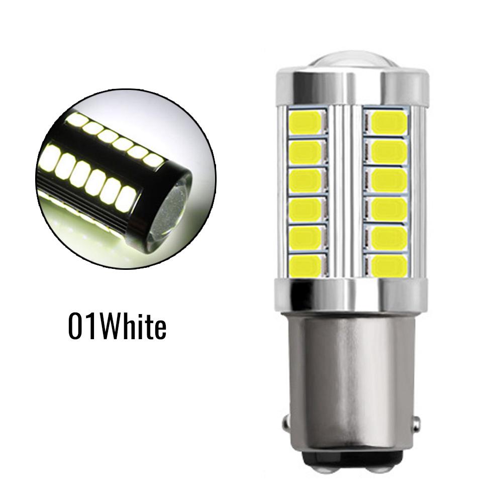 1 cái 1157 33-SMD Bóng đèn LED xe hơi dự phòng Đèn chiếu lùi 5630 BA15S P21W