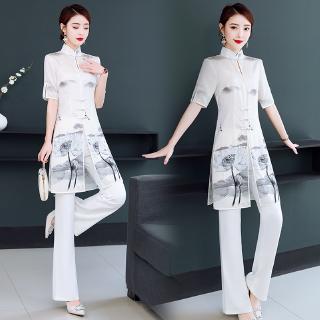 Đầm Sườn Xám Cách Tân Dáng Rộng Kiểu Retro Trung Hoa Thời Trang 2020 Cho Nữ
