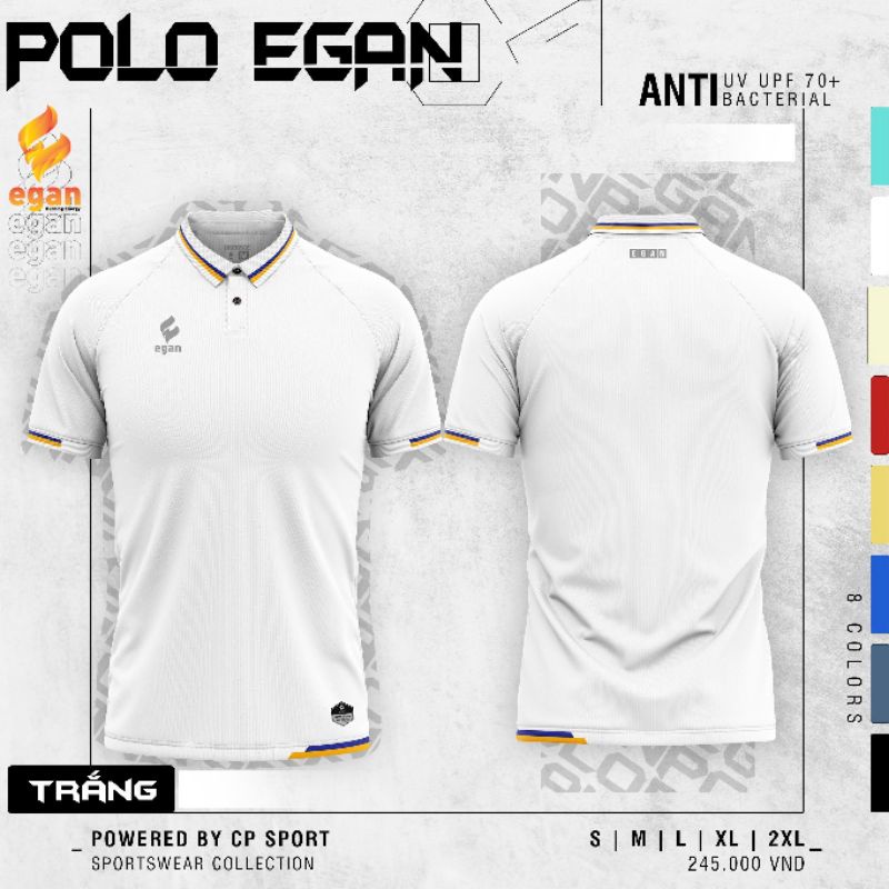 ÁO POLO EGAN UV 4 MÀU TRẮNG SIÊU SANG , CỰC CHẤT