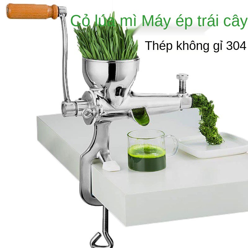 Máy ép trái cây lúa mì bằng thép không gỉ, và rau tay, giống mì, nước gừng, lựu, cầm tay