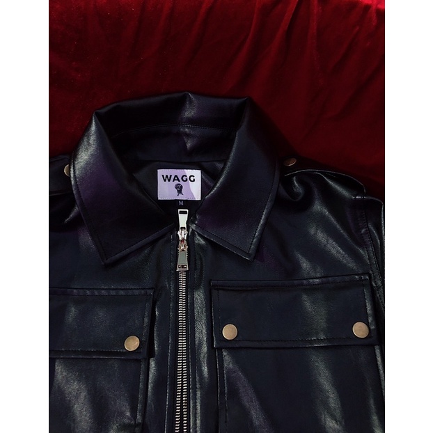 Áo khoác da lửng WAGG