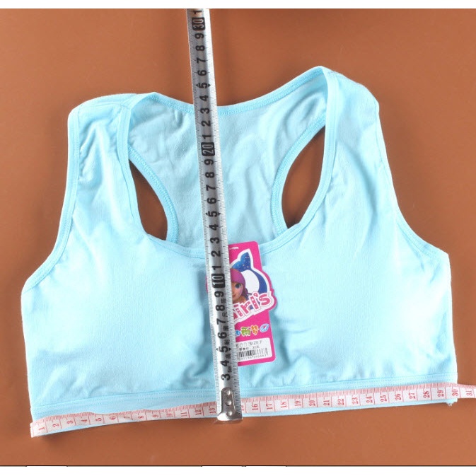 Áo lá học sinh hai lớp mút mỏng, Áo lót học sinh cotton cho bé gái - Bra HM6005