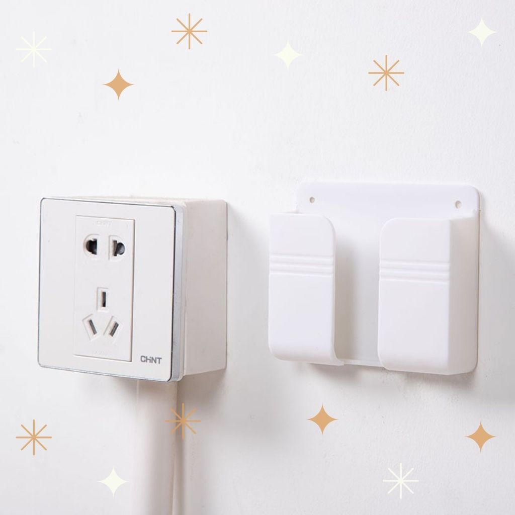 Kệ đựng điện thoại dán tường, remote, Sạc Điện Thoại Không Cần Khoan Tiện Lợi | BigBuy360 - bigbuy360.vn