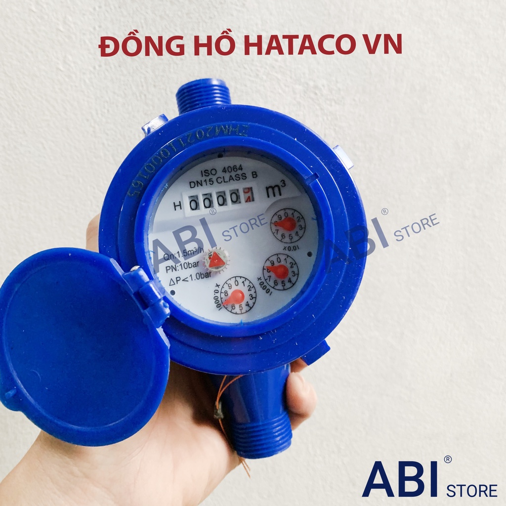 combo 10 đồng hồ nước sinh hoạt Hataco, đồng hồ đo lưu lượng nước( công tơ nước )