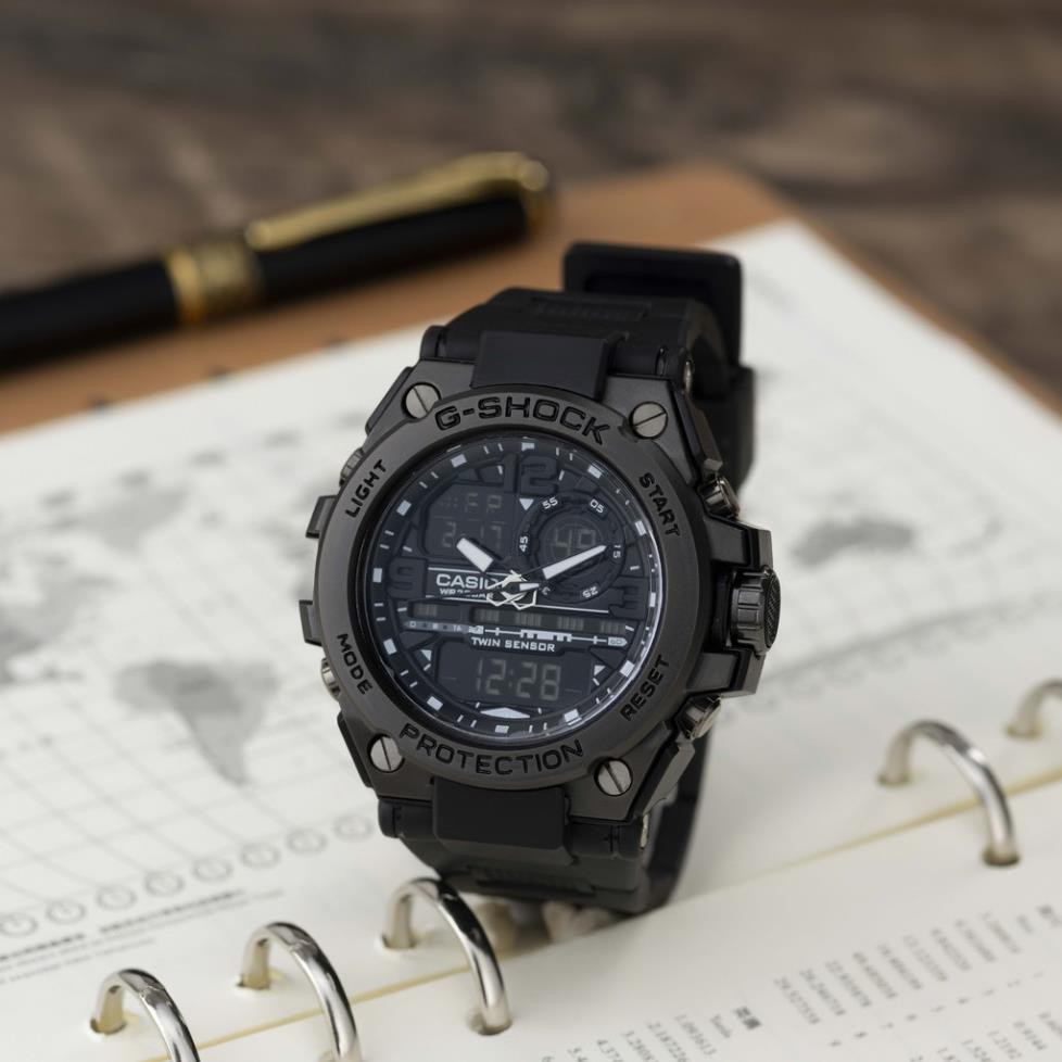 Đồng hồ nam GS máy pin dây cao su mặt chống xước cao cấp có bảo hành DH153 shop106 | BigBuy360 - bigbuy360.vn