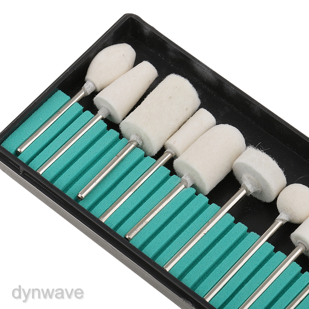 Bộ 13 Đầu Len Đánh Bóng Móng Tay Thay Thế Tiện Dụng