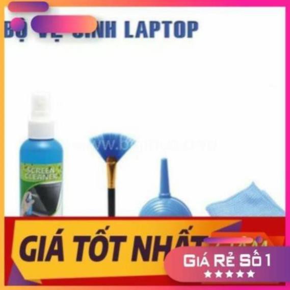 Bộ vệ sinh lau chùi Laptop/PC/màn hình LCD 4 MÓN tiện lợi siêu hot