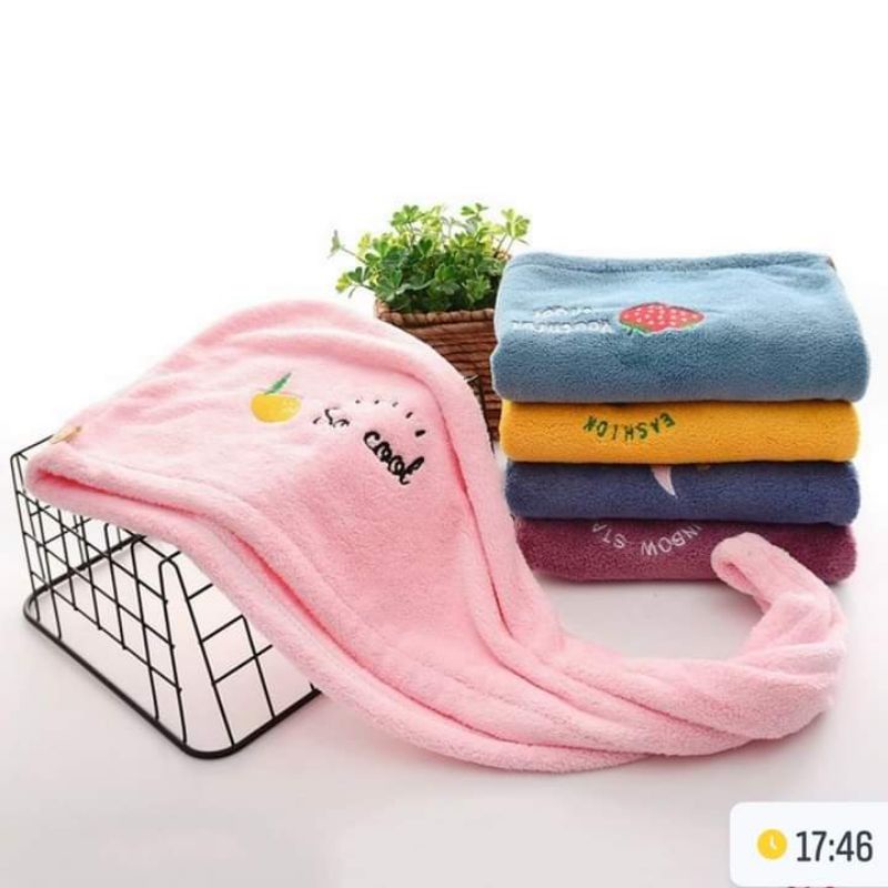 Khăn ỦM TÓC thấm hút, mềm mại tiện lợi