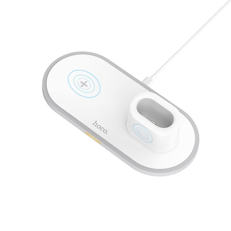 Đế sạc không dây HOCO CW33 | Dock sạc 3 trong 1 cho Sạc iPhone, tai nghe Airpod, AppleWatch