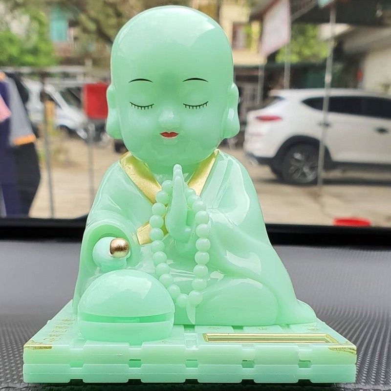 Tượng phật trang trí xe hơi màu cẩm thạch