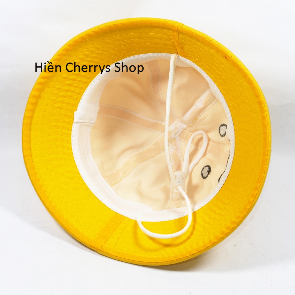 Nón Bucket con trâu dành cho trẻ em từ 2-5 tuổi chất liệu vải kaki đẹp phong cách