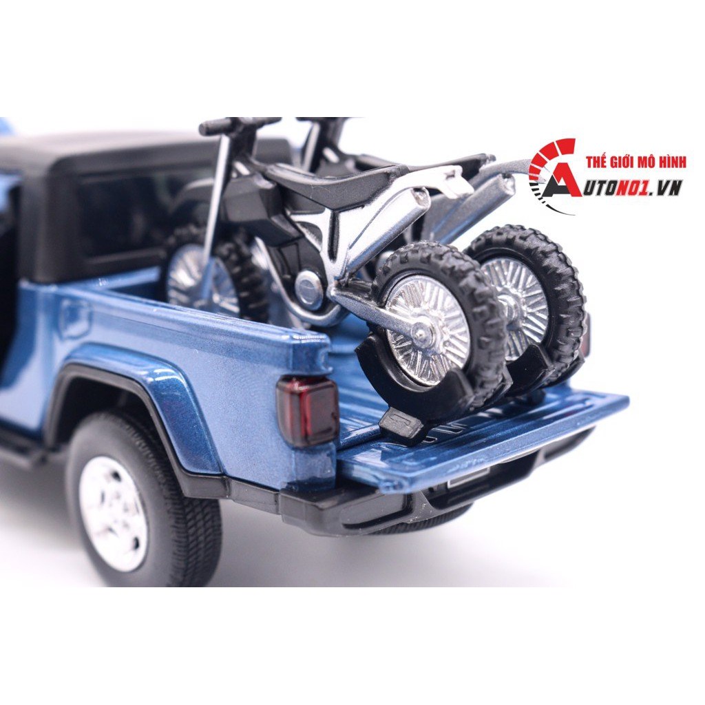 MÔ HÌNH XE BÁN TẢI JEEP RUBICON BLUE 1:32 JACKIEKIM 6787