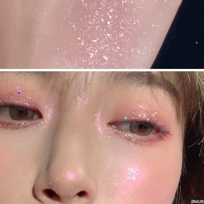 Bảng Phấn Mắt DIKALU Crispy Rice Chín Màu Tông Lì Và Kim Tuyến