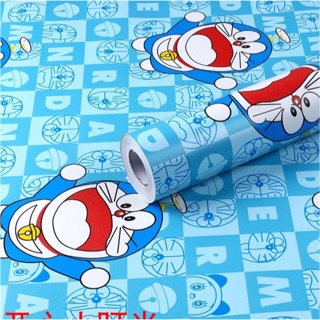 Giấy dán tường doremon vui nhộn trang trí sẵn keo rất dày đẹp