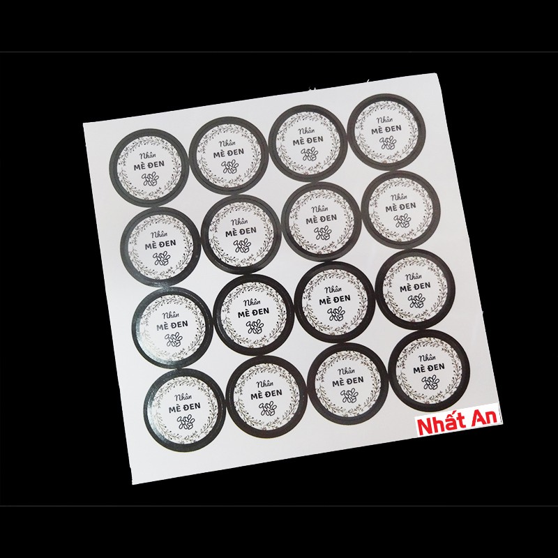 Tem bánh trung thu nhân mè đen - Set 5 tờ (1 tờ 16 tem)