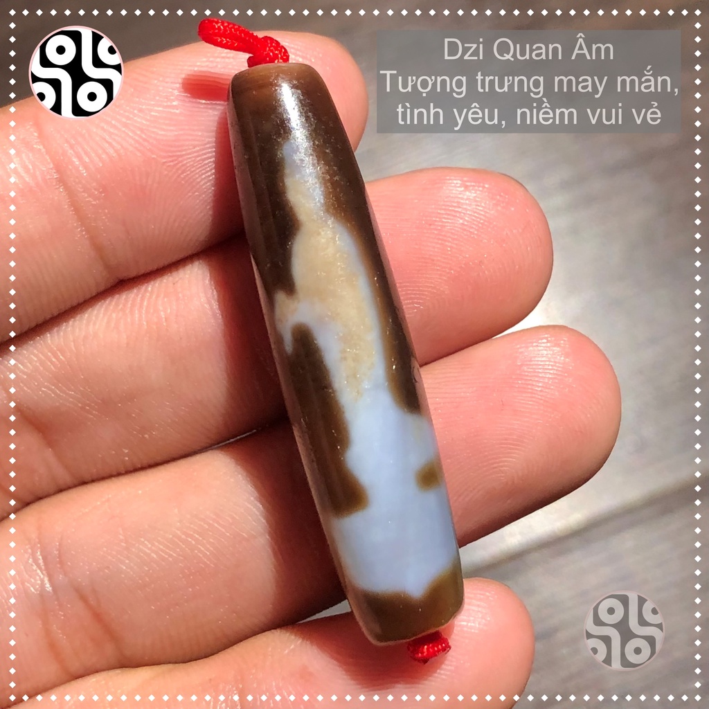 Dzi Tây Tạng, Đá Dzi Quan Âm  Mang May Mắn Và Tình Yêu Thương