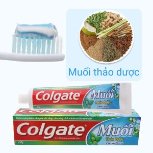 Kem đánh răng Colgate Muối thảo dược Canxi + Flour 225g