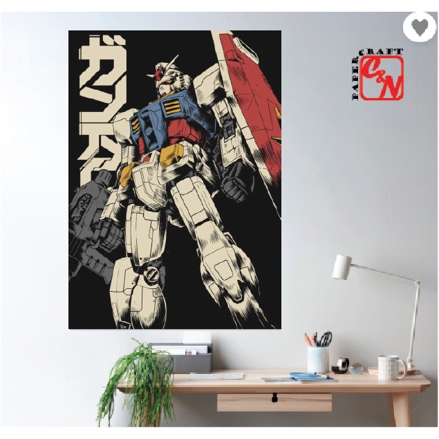 Poster nhựa siêu lớn|Poster Gundam RX78-2|Posters dán tường