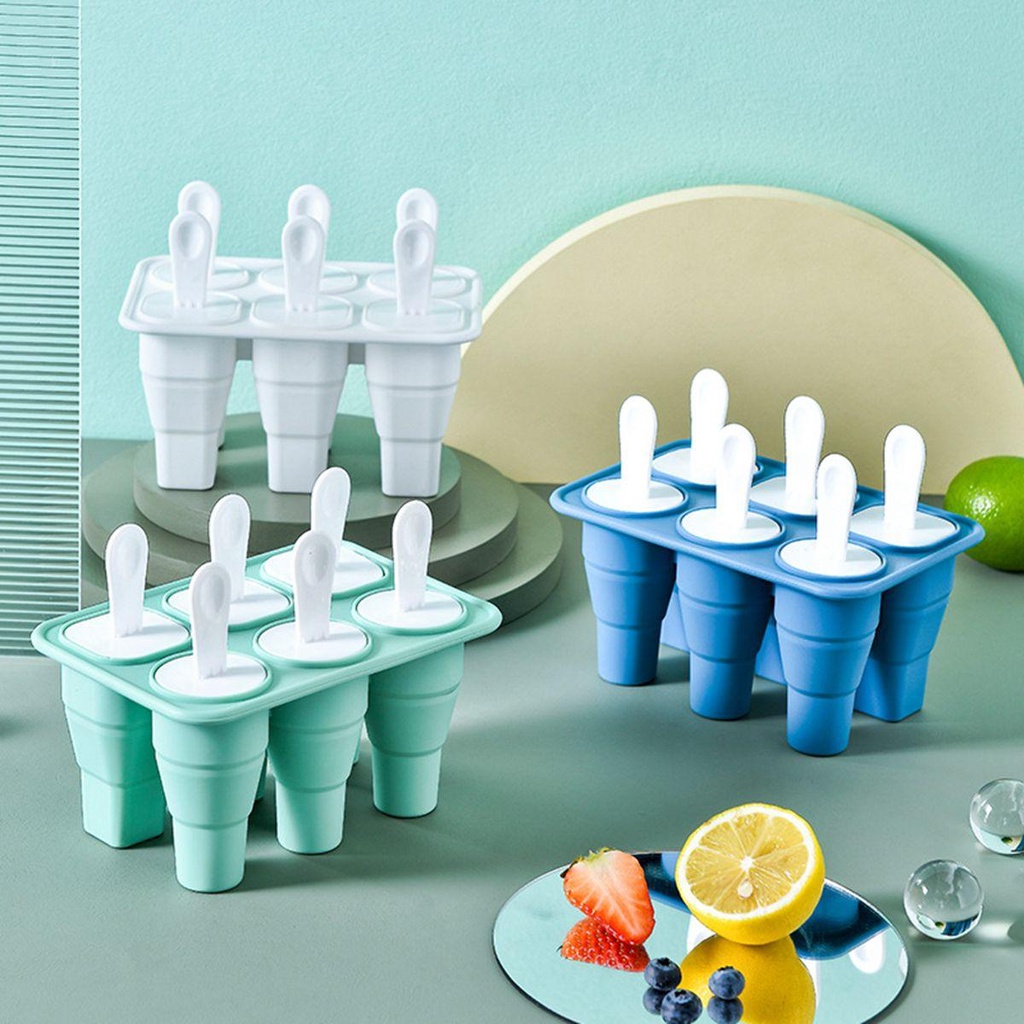 Khuôn Làm Kem Que Bằng Silicone Dễ Tháo Rời Tiện Dụng