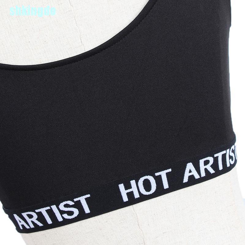 Bộ Đồ Lót Thể Thao 2 Món In Chữ Thời Trang Quyến Rũ Cho Nữ