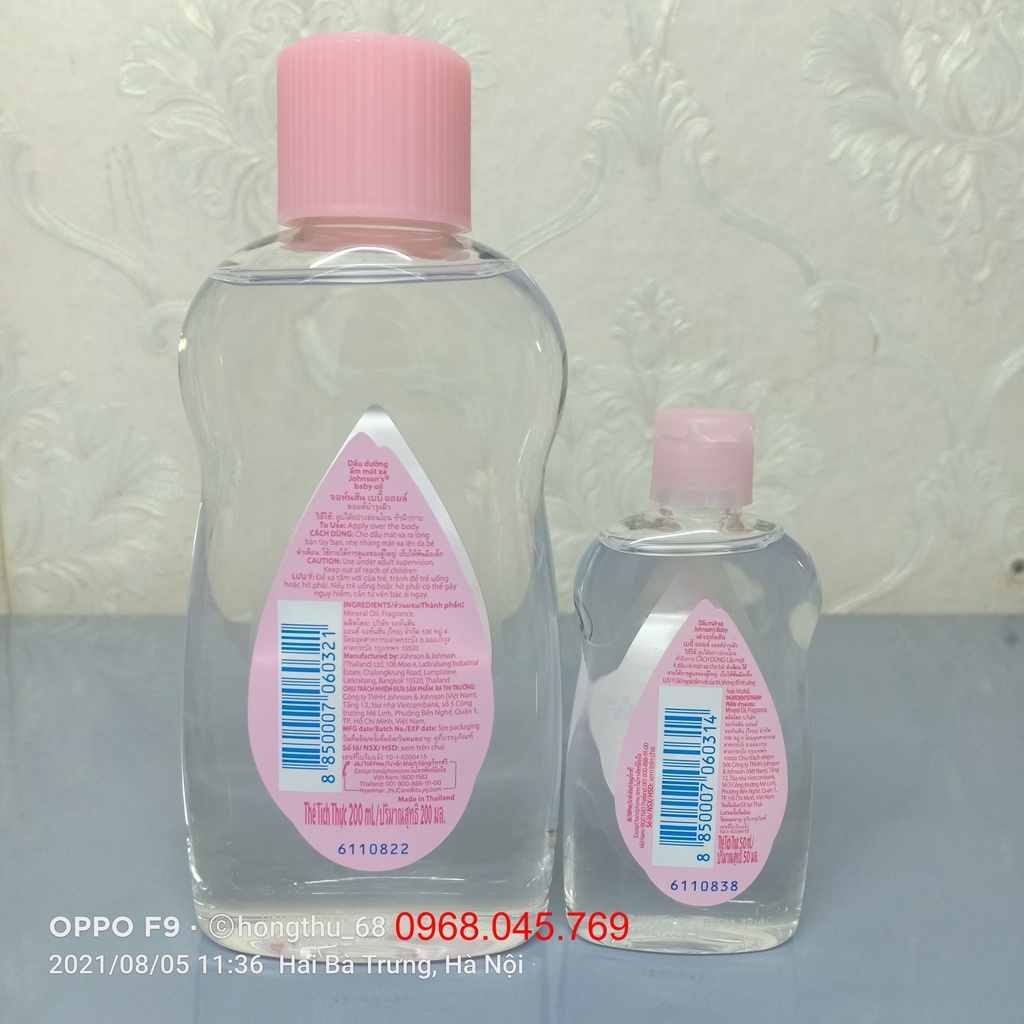 Dầu mát xa cho bé Johnson's Baby Oil