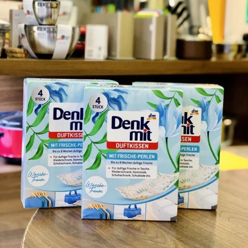 Túi thơm để tủ quần áo Denkmit, Nội địa Đức - Hộp 4 túi, Shop Melyca