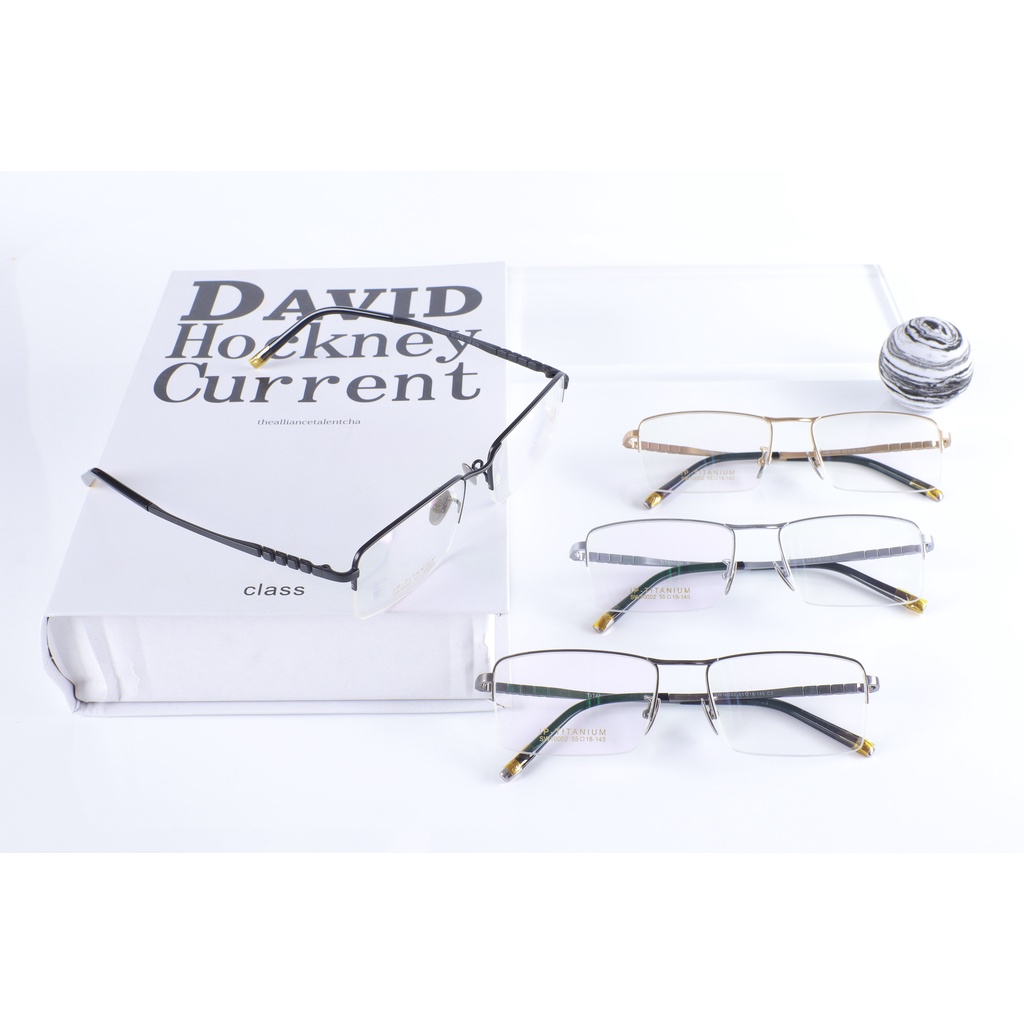 Gọng kính titanium sw10002 thời trang nam cao cấp siêu nhẹ siêu bền OURESS