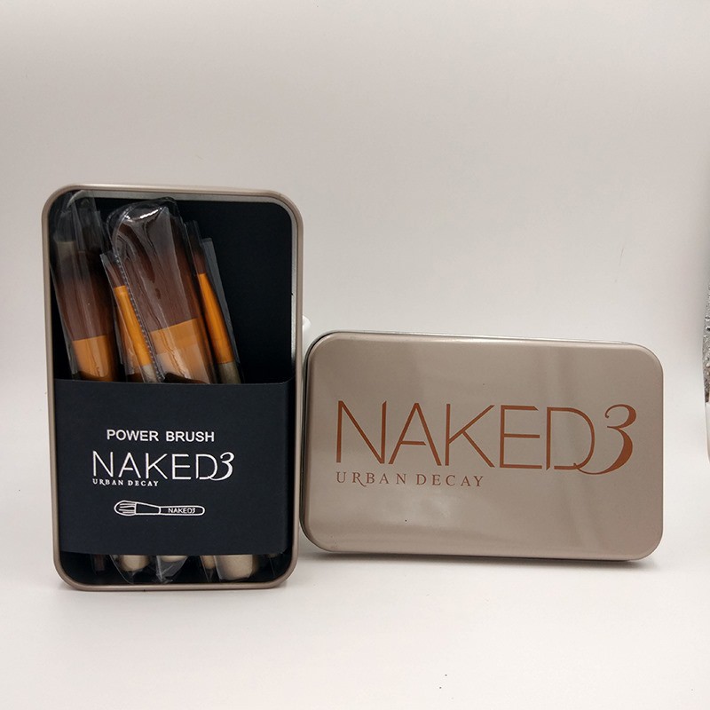 [Mua 1 được 12] Cọ Trang Điểm 12 Cây Naked3, Bộ Trang Điểm, Kẻ Mắt