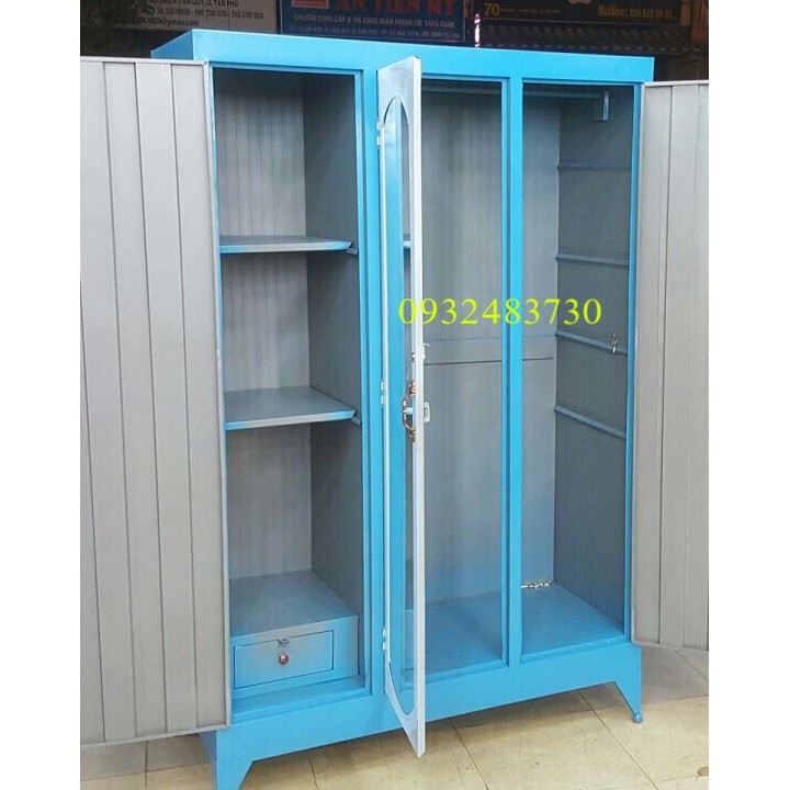 Tủ sắt quần áo đẹp giá rẻ 1m8x1m2