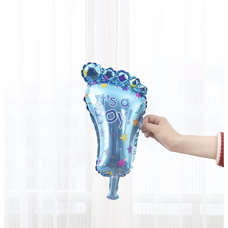 Bóng bay hình bàn chân bé trai, bé gái trang trí sinh nhật, đầy tháng, thôi nôi