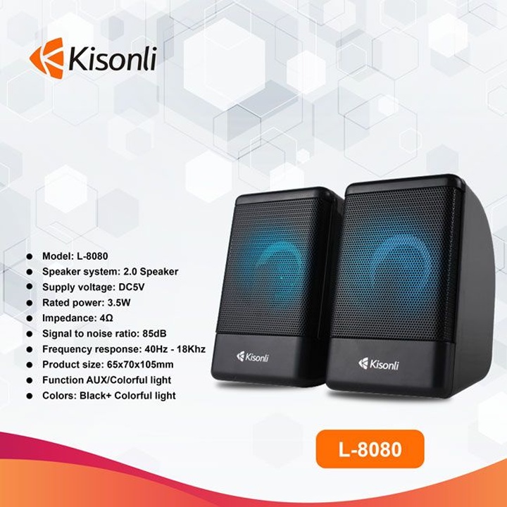 [Mã ELHACE giảm 4% đơn 300K] Loa vi tính Kisonli K-100 chính hang♥️Freeship♥️Loa máy tính Kisonli K-100