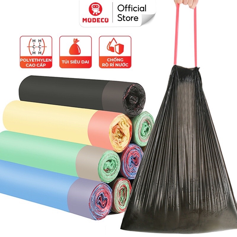 Sẵn hàng Túi đựng rác có quai rút tiện dụng