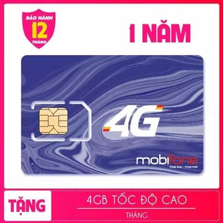 SIM 3G 4G DATA MOBI MDT250A TRỌN GÓI MIỄN PHÍ MẠNG 1 NĂM 48GB - MDT250A GIÁ TỐT