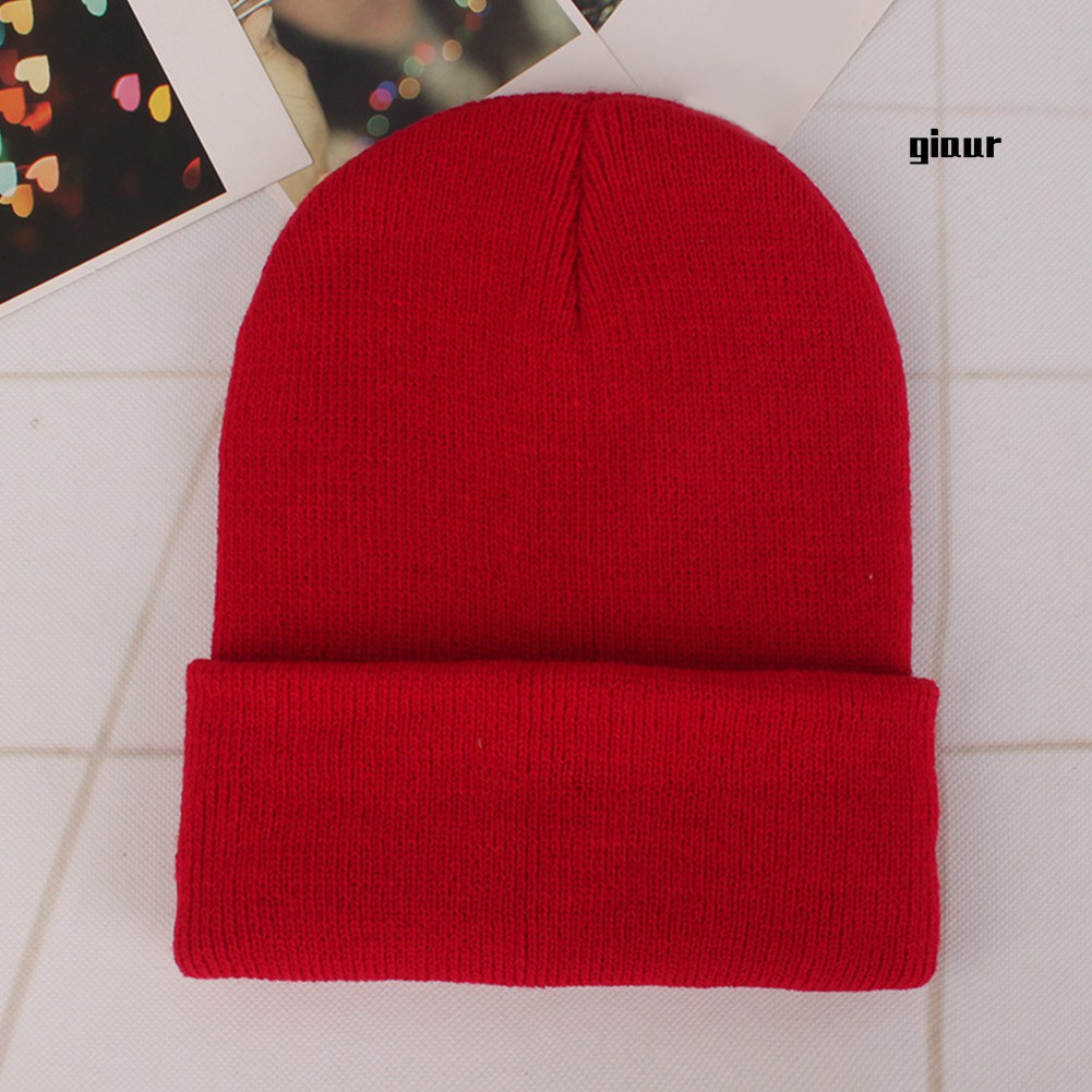 Mũ trùm đầu beanie len dệt kim thời trang thu đông dành cho cả nam và nữ