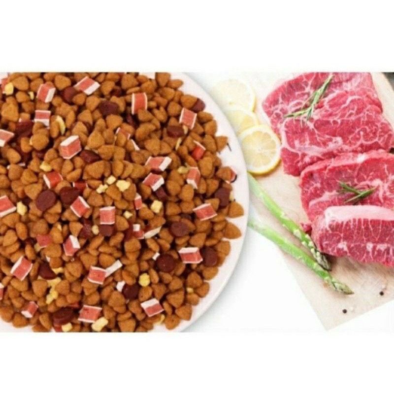 Hạt Thức Ăn Cho Chó Captain mix 3 vị Thịt Bò ,Phô Mai , Cá Hồi