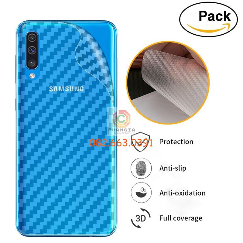 Miếng dán mặt lưng skin carbon Samsung Galaxy J2 Pro/ J2 Prime/ J2 Core/ J2 (2015)