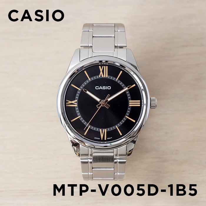 Đồng hồ nam dây kim loại chính hãng Casio MTP-V005D-1B5UDF