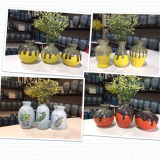 Lọ hoa mini men hoả biến ( các màu tuỳ chọn)