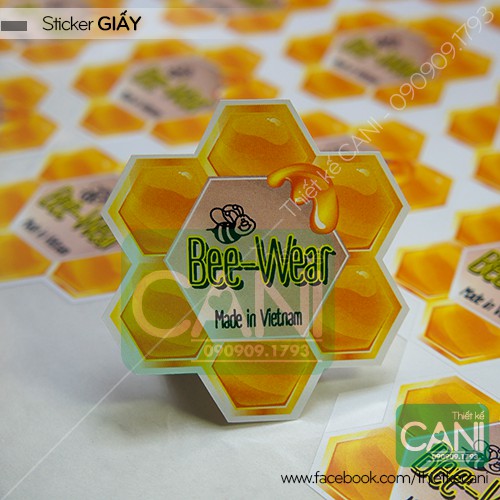 In theo yêu cầu Tem Nhãn Sticker Decal giấy dán