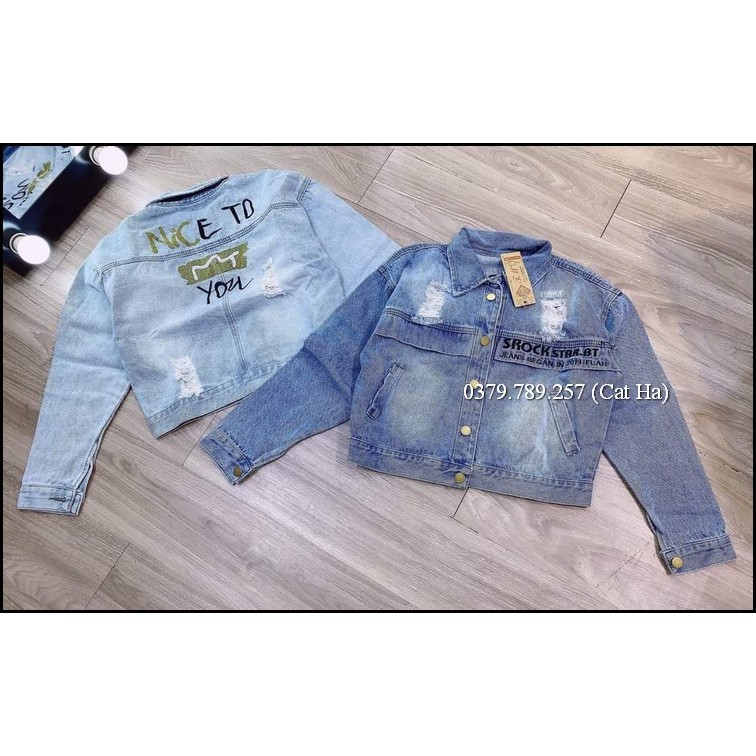 Áo khoác jean nữ BB cao cấp form dưới 58Kg Nice To You BB79